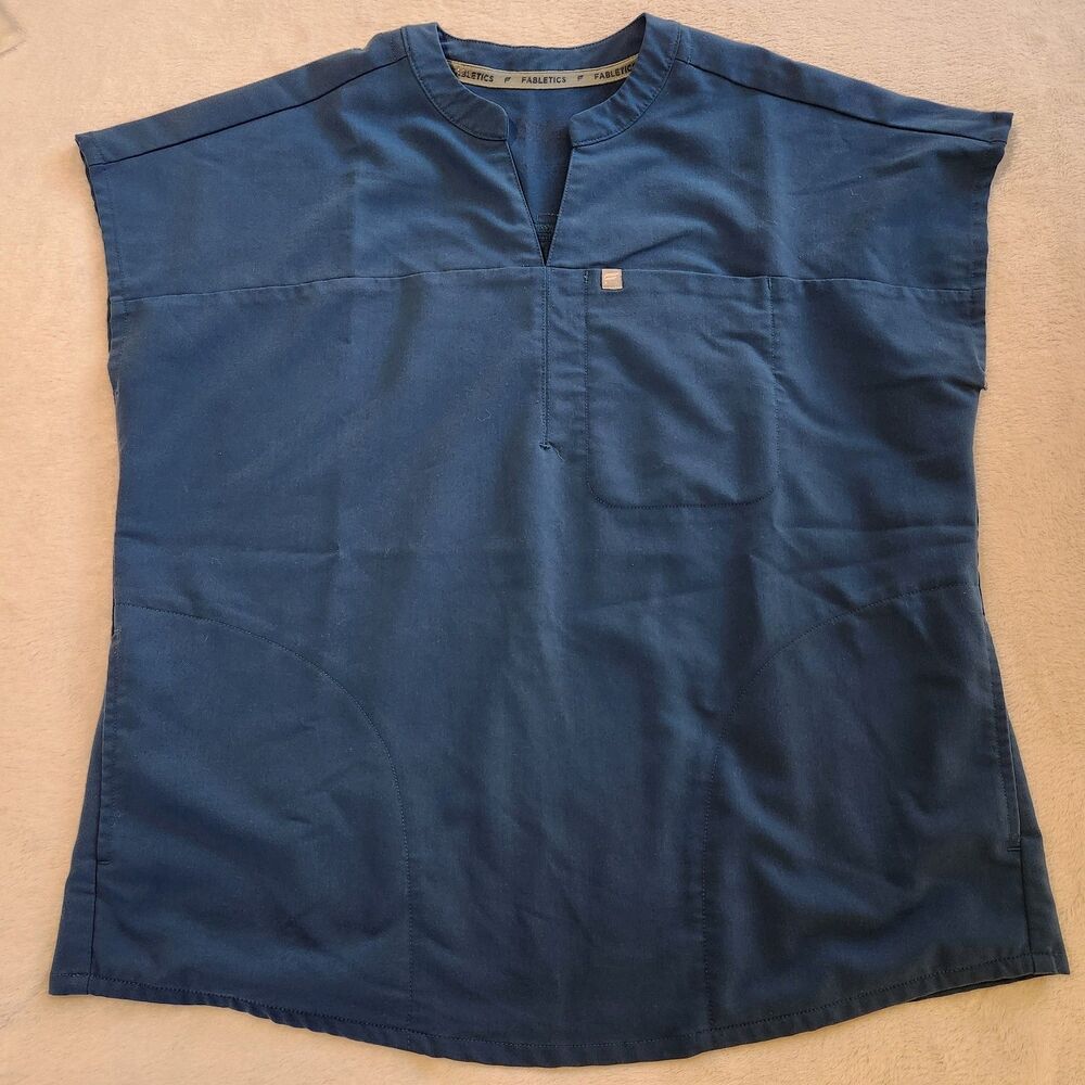 Fabletics Evolve Oversized Scrub Top - Size Small - Blue VGUC